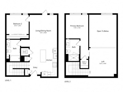 the floor plan of the apartments